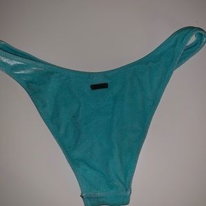Blue velvet triangl bottoms